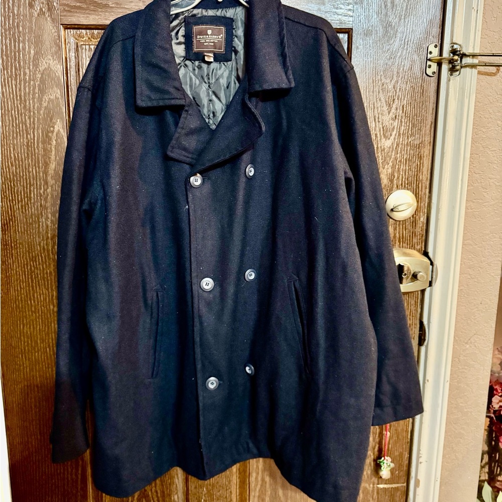 Men's Navy Peacoat” Steave & Berry’s Wool Collection
